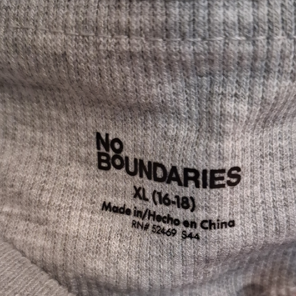 No Boundaries Heather Gray Knit Fabric - Picture 2 of 4